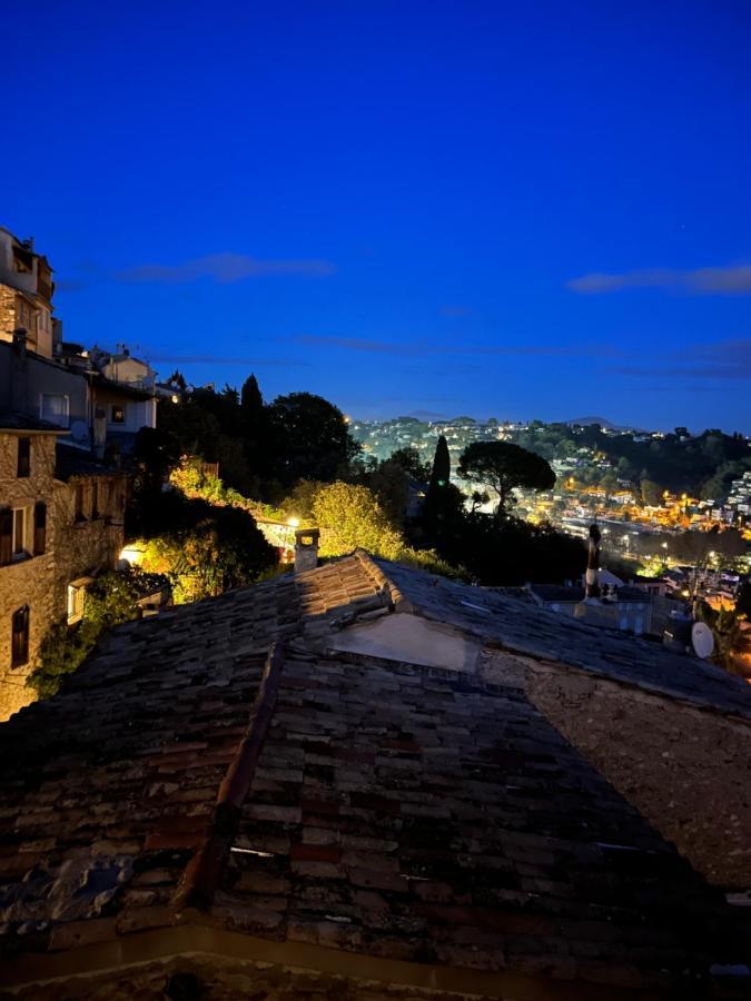 Apartamento Bed & Breakfast Les Hauts De Cagnes Vue Mer Et Montagne Exterior foto