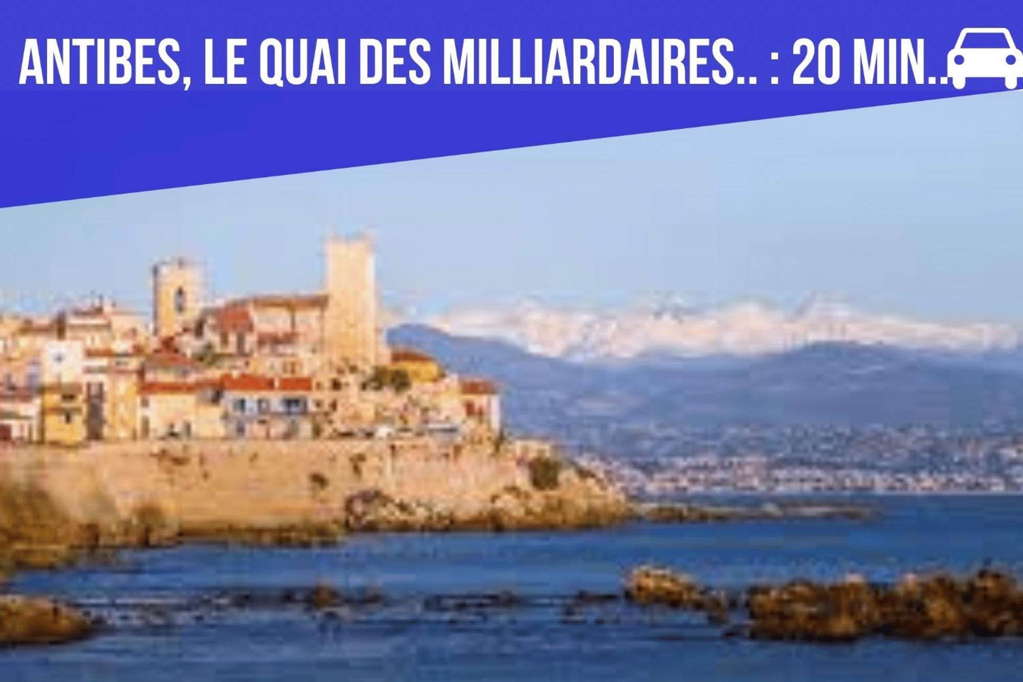 Apartamento Bed & Breakfast Les Hauts De Cagnes Vue Mer Et Montagne Exterior foto